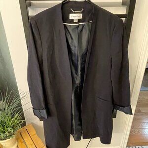Calvin Klein Black Open-Front Blazer | Size 12